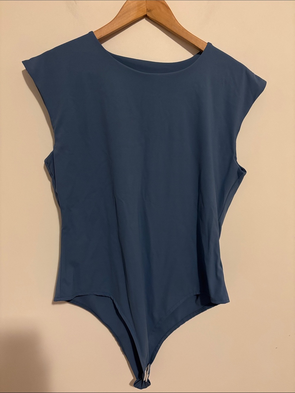 Sleeveless Blue Bodysuit Top